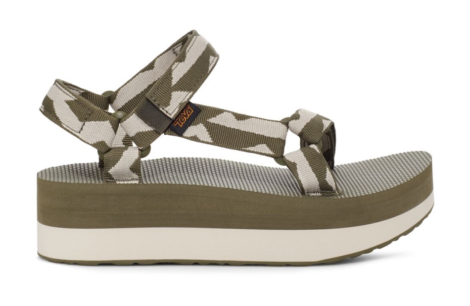 Flatform Universal Teva Balanse Brent Oliven