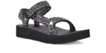 Teva Dorinda Hvit-svart Midform Universal - Bilde 2