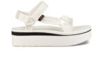 Teva Flatform Universell Mesh-trykk Lys Hvit