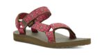 Teva Original Universal Blomstervevstol Mørk Oliven Fuchsia - Bilde 2