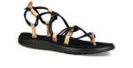 Teva Svart-gull Voya Infinity Metallic - Bilde 2